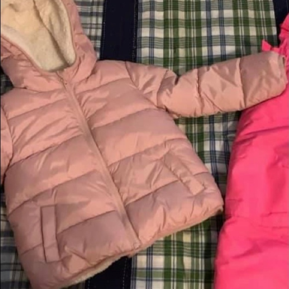 Gap Sherpa Lined Toddler Pink Jacket